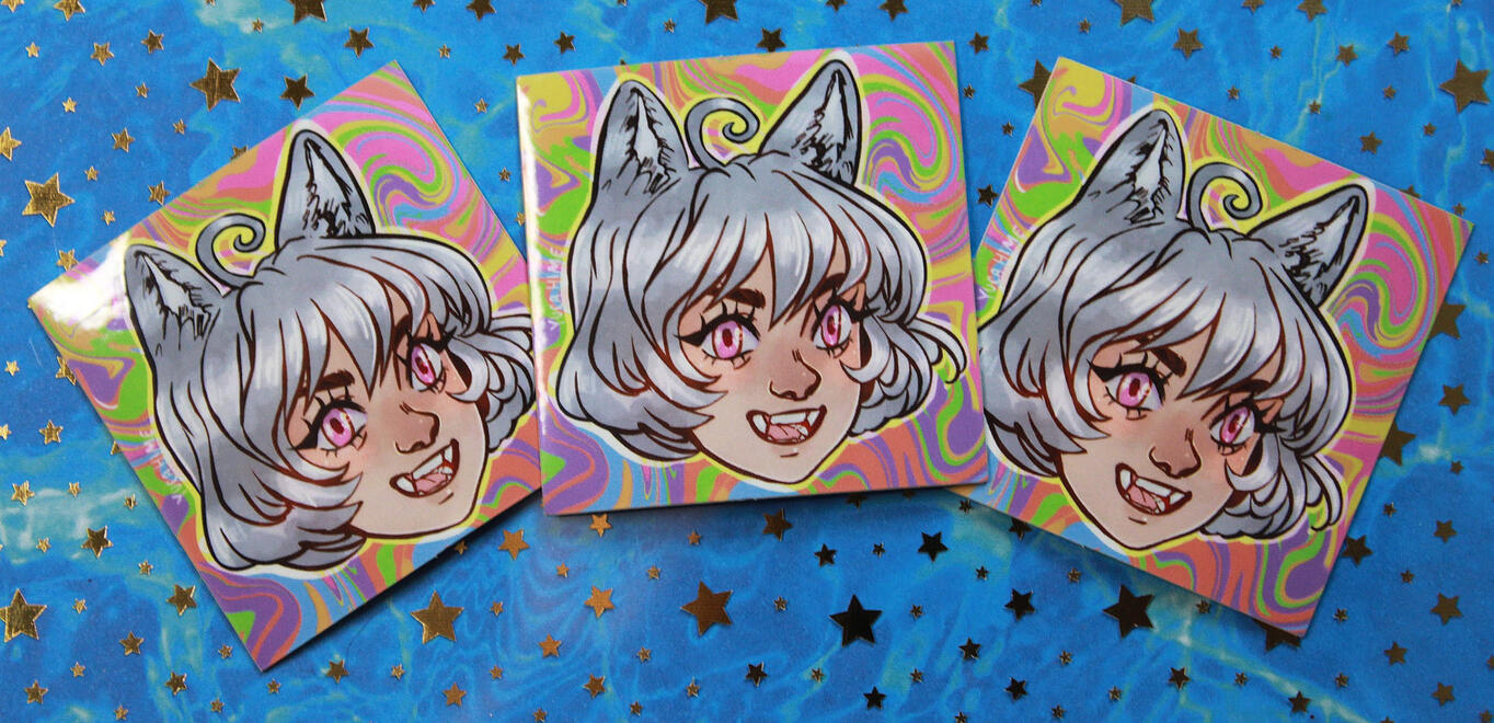 Cat Girl Sticker