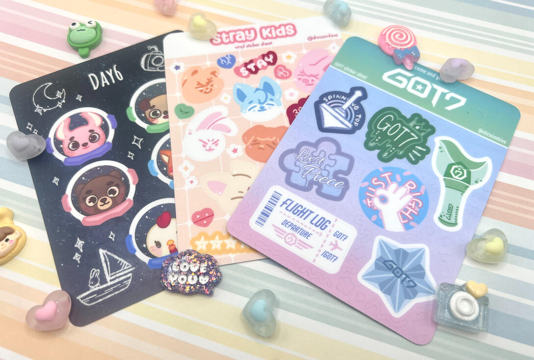 Kpop Sticker Sheets