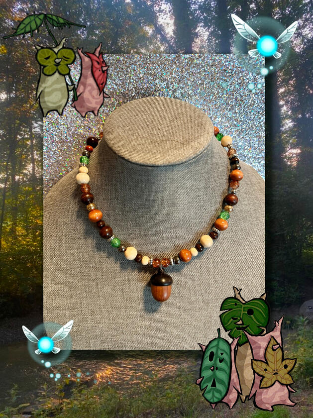 Korok Inspired Acorn Necklace